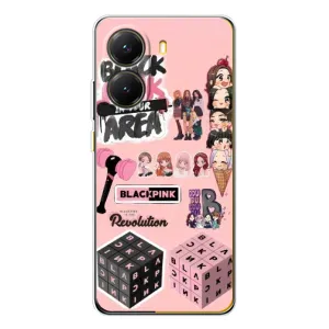 Чехлы с картинкой для Xiaomi POCO X7 Pro (BLACK PINK коллаж)