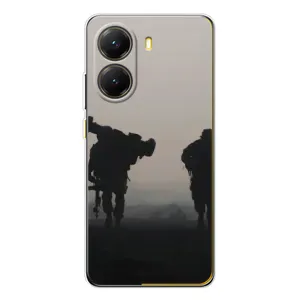 Чехлы на военную тематику для Xiaomi POCO X7 Pro (Бой солдат)