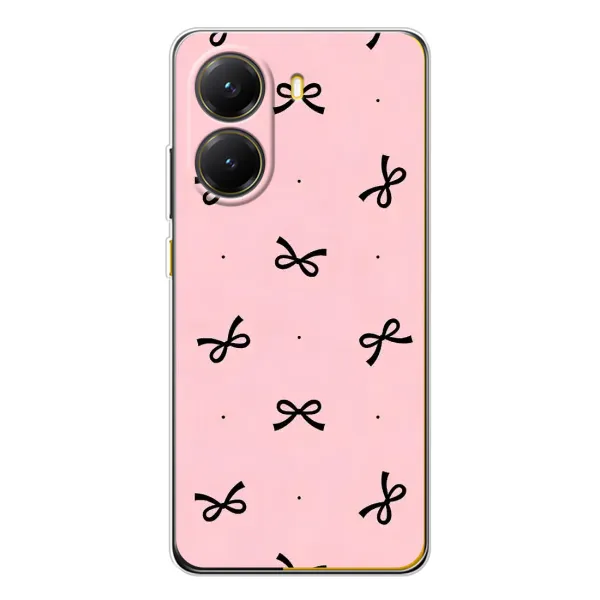 Чехол с рисунком «Черные бантики» для Xiaomi POCO X7 Pro Чехол с рисунком «Черные бантики» для Xiaomi POCO X7 Pro