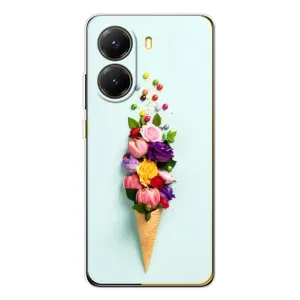 Чехлы с тематикой "ЦВЕТЫ" на Xiaomi POCO X7 Pro (Цветок-мороженное)