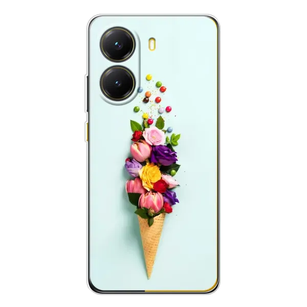 Чехол с рисунком «Цветок-мороженное» для Xiaomi POCO X7 Pro Чехол с рисунком «Цветок-мороженное» для Xiaomi POCO X7 Pro