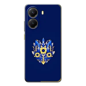 Чехол Укр Символика для Xiaomi POCO X7 Pro (Цветущий Герб)