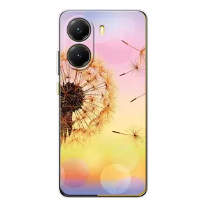 Силиконовый Чехол с одуванчиками на Xiaomi POCO X7 Pro (Цветок-одуванчик)