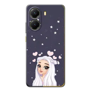 Чохол Стильні дівчата на Xiaomi POCO X7 Pro (Дівчина та серця)