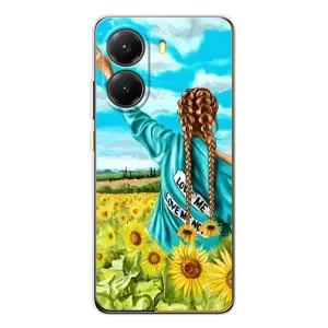 Чохол Стильні дівчата на Xiaomi POCO X7 Pro (Дівчина на полі)
