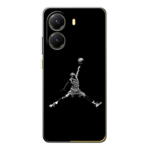 Силиконовый Чехол Nike Air Jordan на Поко Х7 Про (Джордан)