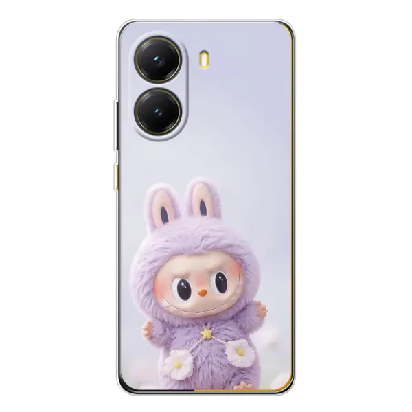 Чехол с рисунком «Фиолетовый Лабубу» для Xiaomi POCO X7 Pro Чехол с рисунком «Фиолетовый Лабубу» для Xiaomi POCO X7 Pro
