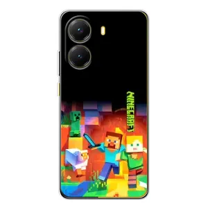 Чохли для Xiaomi POCO X7 Pro (Персонажі МайнКрафт) (Герой Майнкрафт)