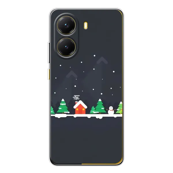 Чехол с рисунком «Город зимний» для Xiaomi POCO X7 Pro Чехол с рисунком «Город зимний» для Xiaomi POCO X7 Pro