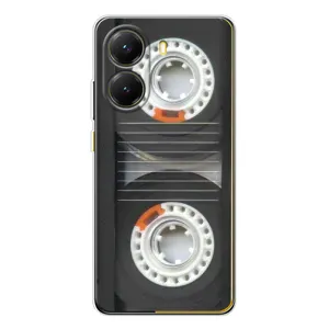 Чехол с Прикольным принтом на Xiaomi POCO X7 Pro (Кассета магнитофона)