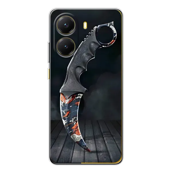 Чехол с рисунком «Кинжал КС ГО» для Xiaomi POCO X7 Pro Чехол с рисунком «Кинжал КС ГО» для Xiaomi POCO X7 Pro