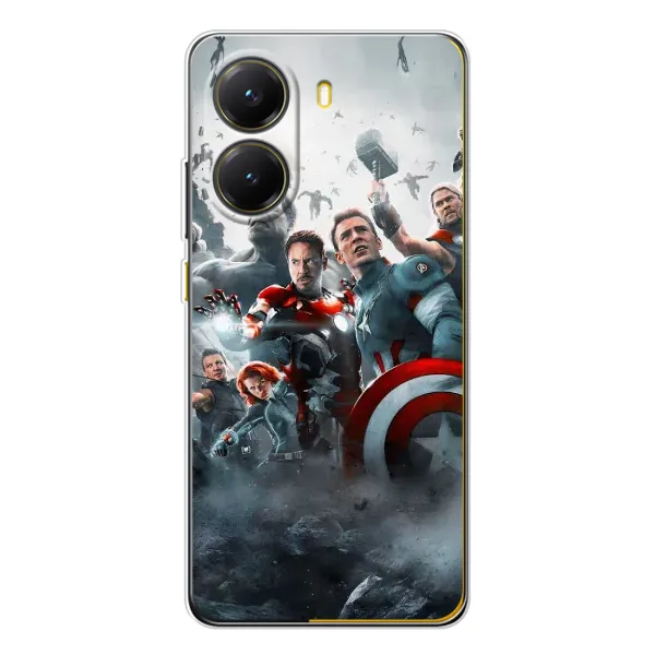 Чехол с рисунком «Команда марвел» для Xiaomi POCO X7 Pro