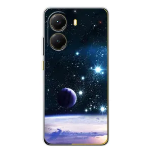 Чехол (ТПУ) с планетами на Xiaomi POCO X7 Pro (Космический вид)