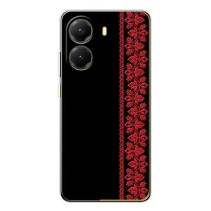 Силиконовый Чехол на Xiaomi POCO X7 Pro (Красная Вышиванка)