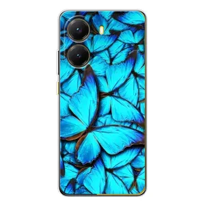 Силиконовый бампер с картинкой животных для Xiaomi POCO X7 Pro (Крылья бабочек)