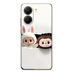 Чехол с принтом Лабубу для Xiaomi POCO X7 Pro (Фигурки Labubu)