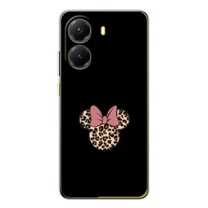 Чехол с леопардовым принтом на Xiaomi POCO X7 Pro (Леопардовая Минни)