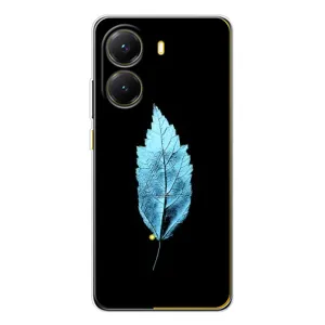 Чехол с картинками на черном фоне для Xiaomi POCO X7 Pro (Листочек)