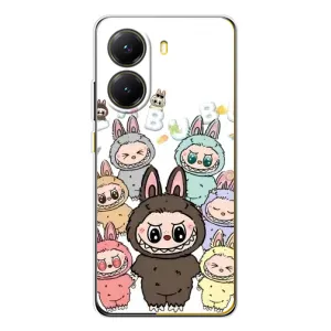 Чехол с принтом Лабубу для Xiaomi POCO X7 Pro (Маленькие Лабубу)