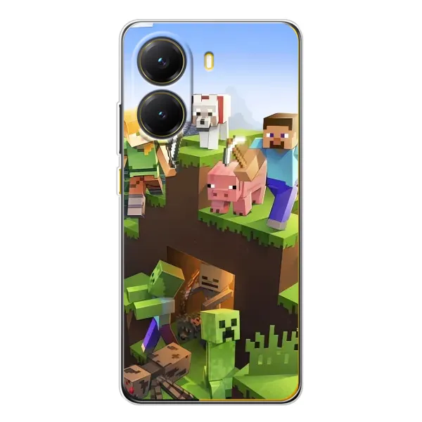 Чехол с рисунком «Майн-крафт» для Xiaomi POCO X7 Pro Чехол с рисунком «Майн-крафт» для Xiaomi POCO X7 Pro