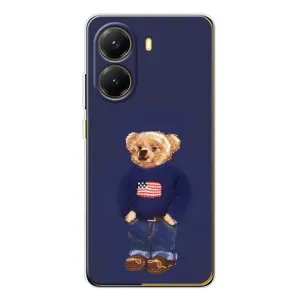 Чехлы Мишка Тедди для Поко Х7 Про (Мишка USA)