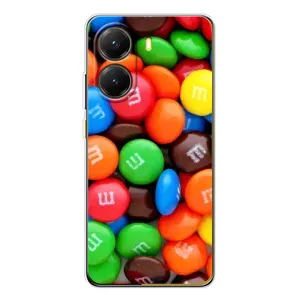 Чехол с изображением  вкусной еды для Xiaomi POCO X7 Pro (Разноцветные M&M'S)