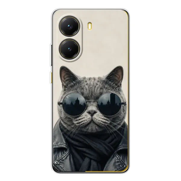 Чехол с рисунком «Модный кот» для Xiaomi POCO X7 Pro Чехол с рисунком «Модный кот» для Xiaomi POCO X7 Pro