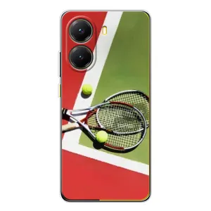 Чехлы с принтом Спортивная тематика для Xiaomi POCO X7 Pro (Ракетки теннис)