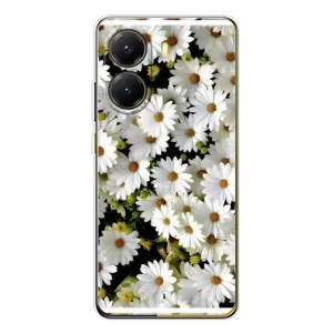 Чехол с ромашками на Xiaomi POCO X7 Pro (Рамка в ромашках)