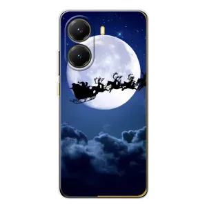 Чехол Санта Клаус для Xiaomi POCO X7 Pro (Санта - луна)