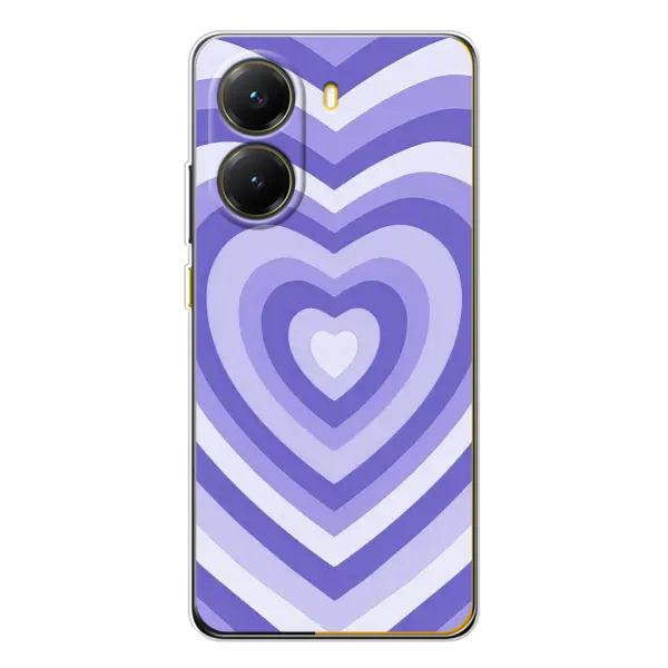 Чехол с рисунком «Сердце фиолет» для Xiaomi POCO X7 Pro