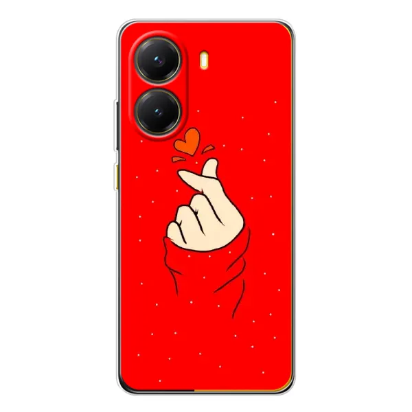 Чехол с рисунком «Сердце на красном» для Xiaomi POCO X7 Pro