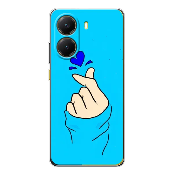 Чехол с рисунком «Сердце на синем» для Xiaomi POCO X7 Pro