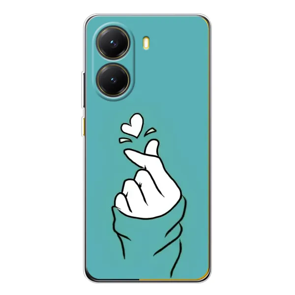 Чехол с рисунком «Сердечко на бирюзовом» для Xiaomi POCO X7 Pro