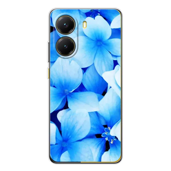 Чехол с рисунком «Синие цветы» для Xiaomi POCO X7 Pro Чехол с рисунком «Синие цветы» для Xiaomi POCO X7 Pro