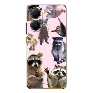 Силиконовый Чехол с Енотами на Xiaomi POCO X7 Pro (Смешные Еноты)