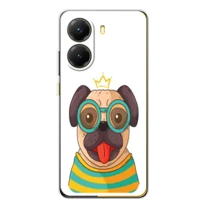 Бампер для Xiaomi POCO X7 Pro с картинкой "Песики" (Собака Король)