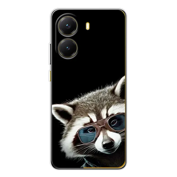 Чехол с рисунком «Стильный Енот» для Xiaomi POCO X7 Pro Чехол с рисунком «Стильный Енот» для Xiaomi POCO X7 Pro