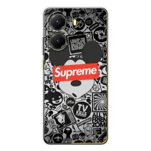Чехол с Брендами одежды на Поко Х7 Про (Supreme Маус)