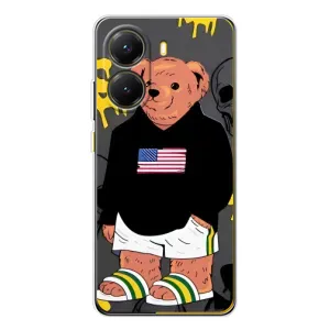 Чехлы Мишка Тедди для Поко Х7 Про (Teddy USA)
