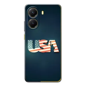 Чехол Флаг USA для Xiaomi POCO X7 Pro (USA)