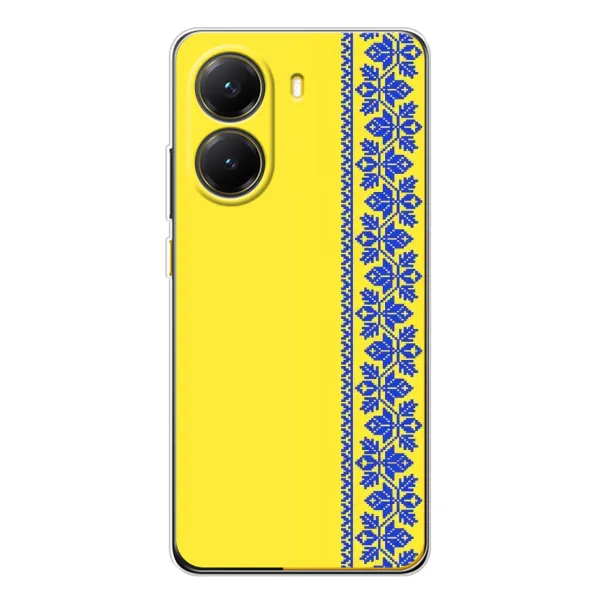 Чехол с рисунком «Вышиванка на желтом» для Xiaomi POCO X7 Pro Чехол с рисунком «Вышиванка на желтом» для Xiaomi POCO X7 Pro