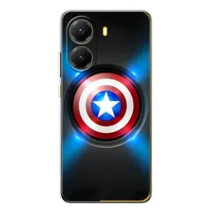 Чохол с Щітом Капітана Америки на Xiaomi POCO X7 Pro (Яскраий Щит Капітана)