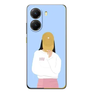 Силіконовый Чохол на Xiaomi POCO X7 Pro з картинкой Модных девушек (Жовта кепка)