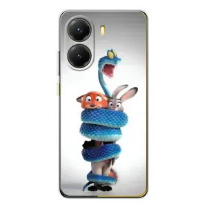 Силиконовый чехол с принтом Зоотрополіс для Xiaomi POCO X7 Pro (Змея Зоо)