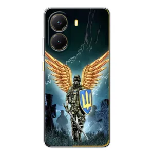 Патриотический Чехол для Xiaomi POCO X7 Pro (ЗСУ з крильями)