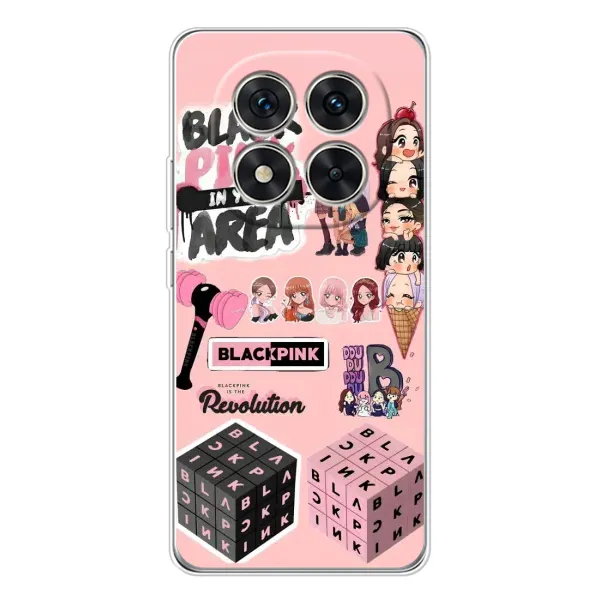 Чехол с рисунком «BLACK PINK коллаж» для Xiaomi POCO X7