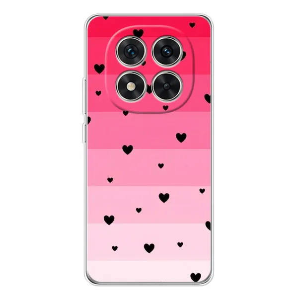 Чехол с рисунком «Чорные сердечки» для Xiaomi POCO X7 Чехол с рисунком «Чорные сердечки» для Xiaomi POCO X7