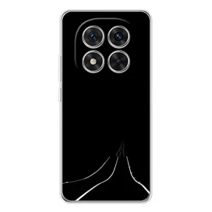 Чехол с картинками на черном фоне для Xiaomi POCO X7 (Дорога)