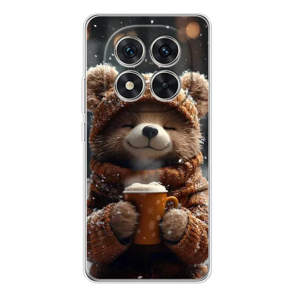 Чехол с рисунком «Медвежонок с кофе» для Xiaomi POCO X7 Чехол с рисунком «Медвежонок с кофе» для Xiaomi POCO X7